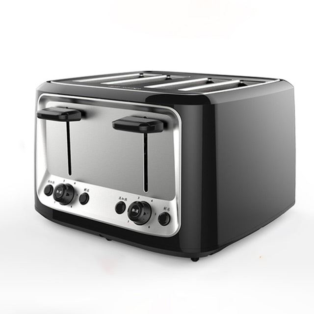 Stainless steel electric toaster household automatic baking bread maker breakfast machine