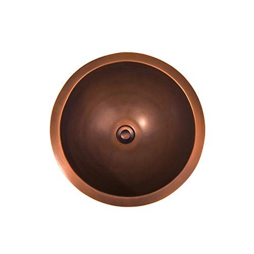 318759 Baina 14��� Copper Drop In Bathroom Sink