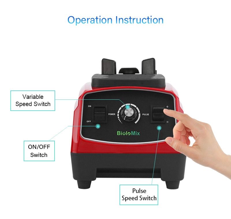 2200W 2L BPA FREE commercial grade home professional smoothies power blender