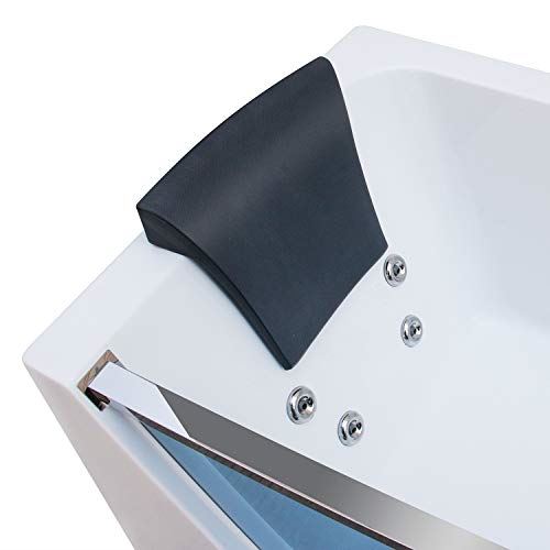 Bathtub-Hydromassage Rectangular Jetted Soaking Tub with Center Drain