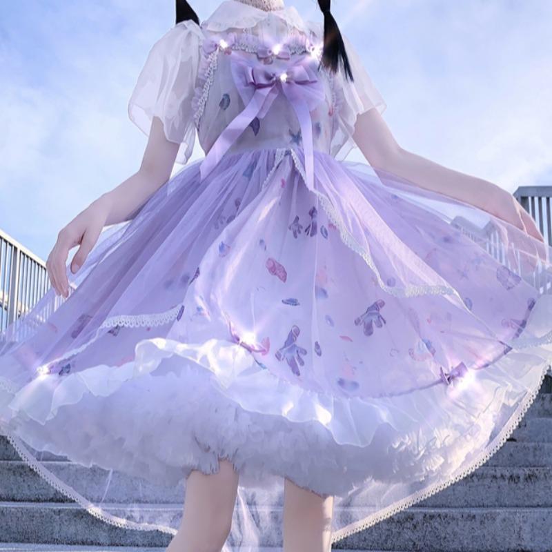 Sweet Purple Bow Lolita Dress SS0566