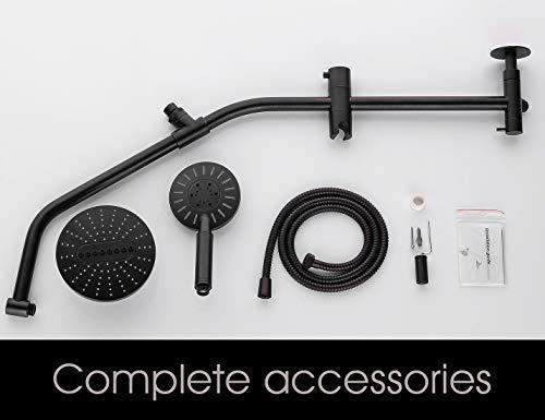 high pressure handheld Shower head and solid brass rail and diverter Brass Shower Column and Height Adjustable