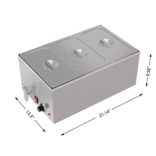 Commercial Bain Marie Countertop Food Warmer, Soup Station