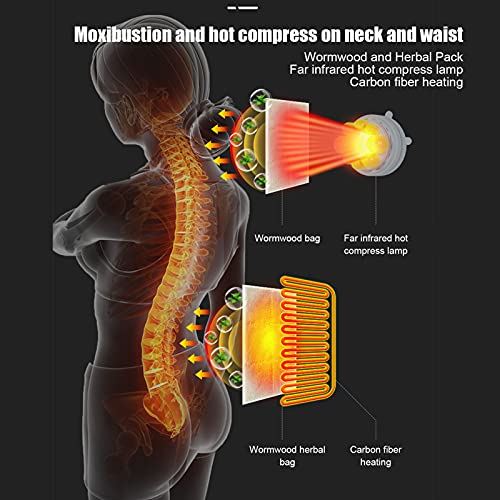 Vibration Full Body Heating Massage Mat w/ 9 Modes and Waist Warm Compress