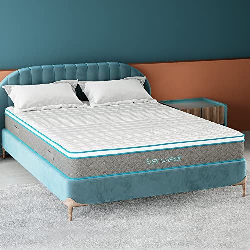 8 Inch Serweet Bamboo Charcoal Memory Foam Hybrid Mattress in a Box/ Twin Size