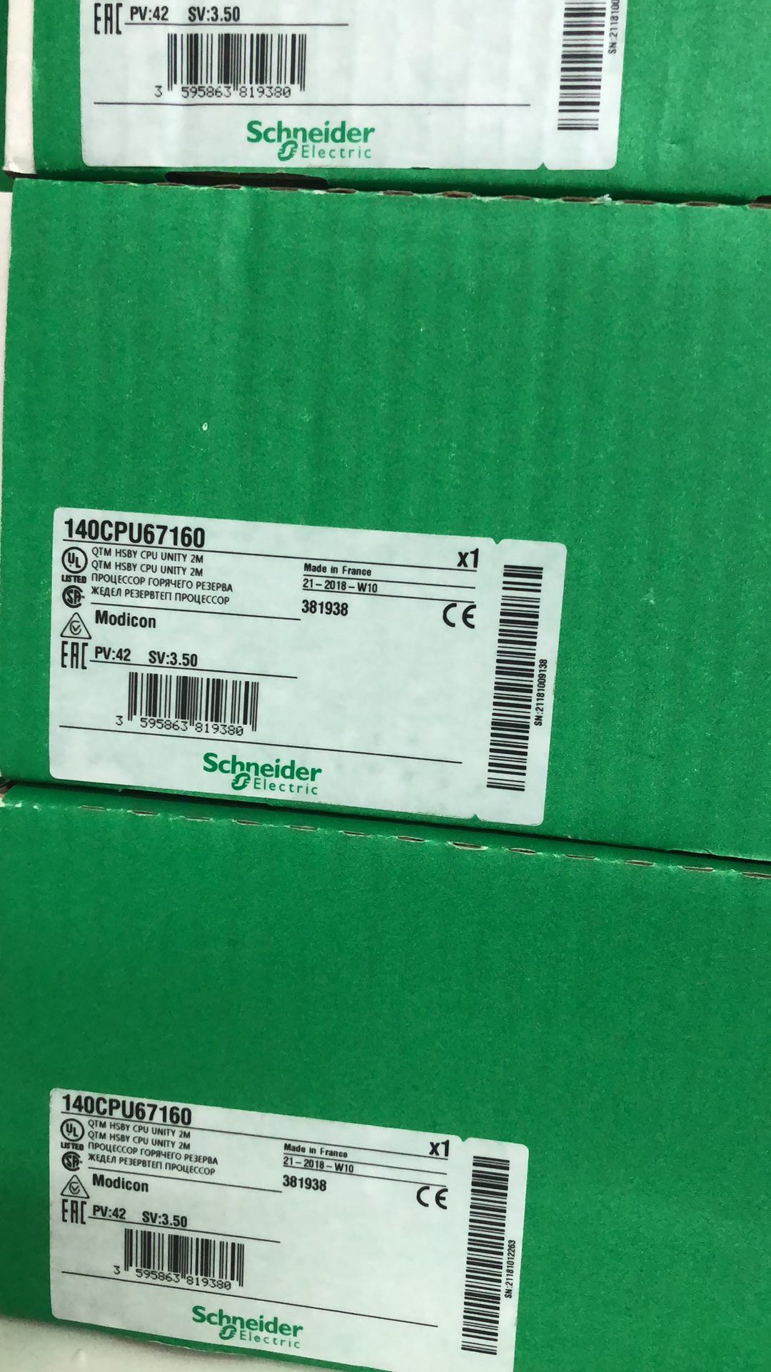 140CPU67160 Schneider Unity Hot Standby processor Original Factory Sealed New