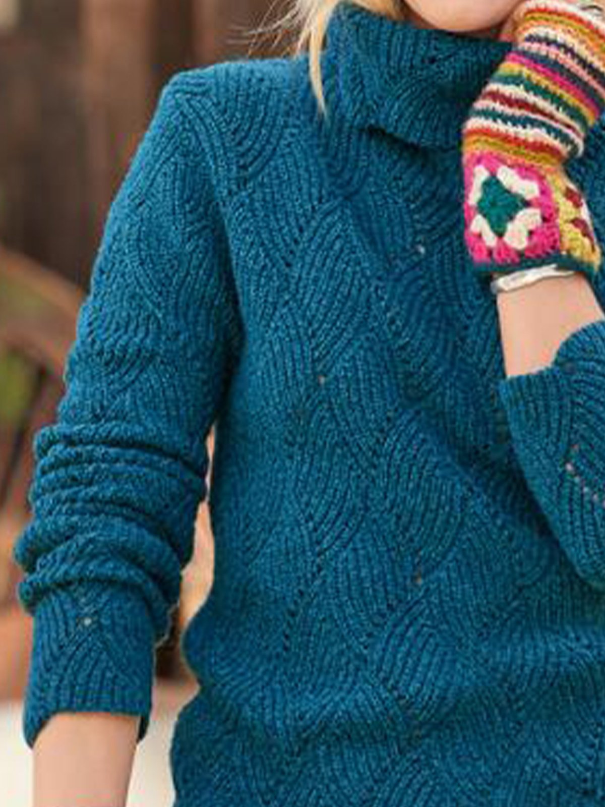 Shift Turtleneck Long Sleeve Sweater