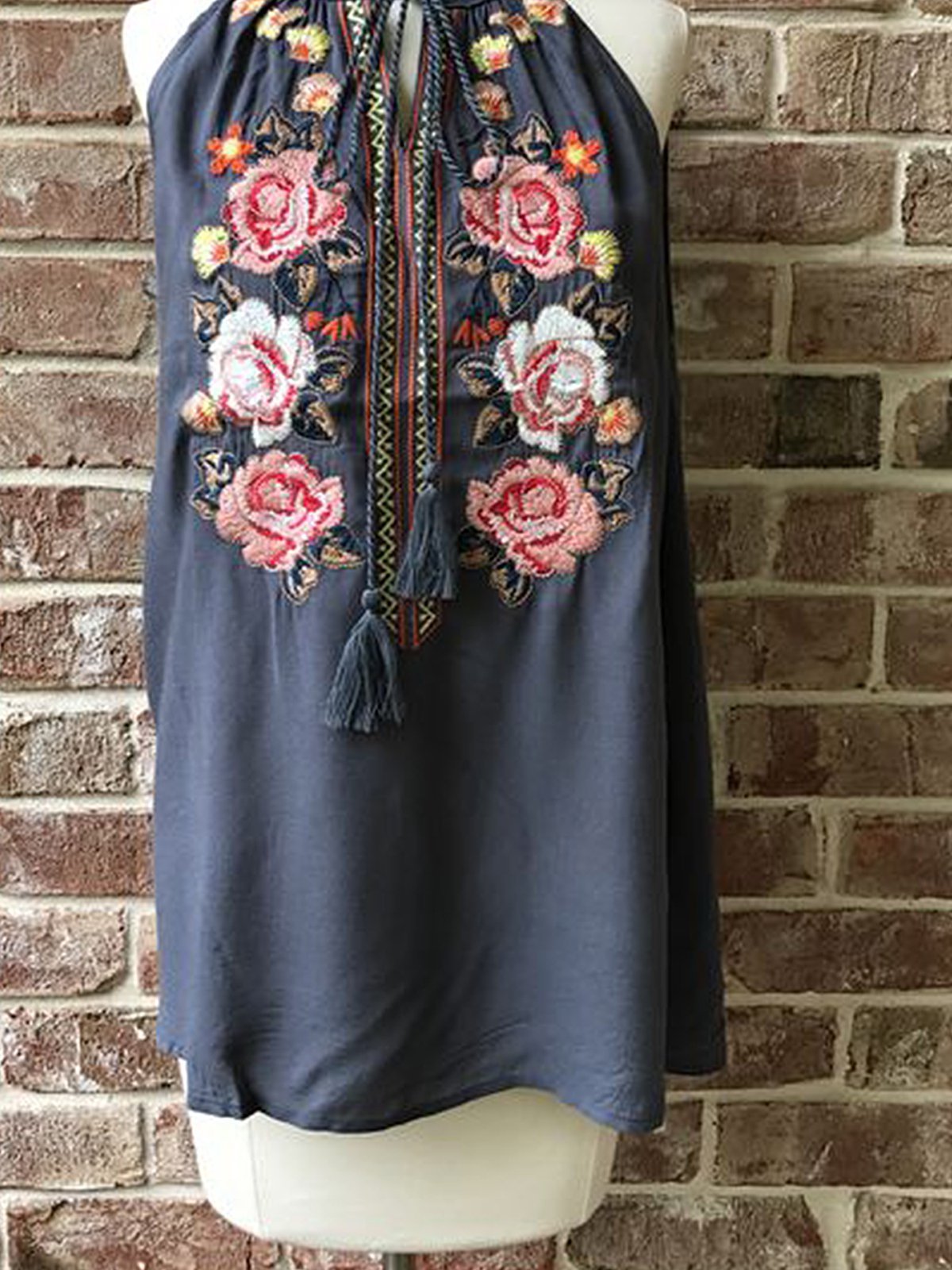 V Neck Shift Vintage Shirts & Tops