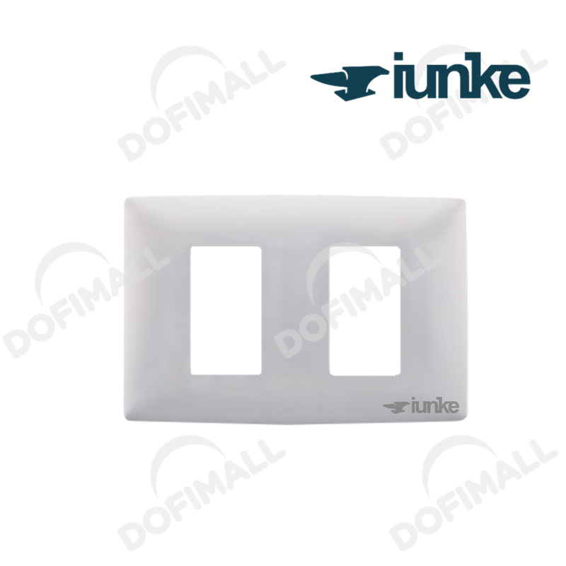 TAPA PARA INTERRUPTOR DOBLE COLOR BLANCO