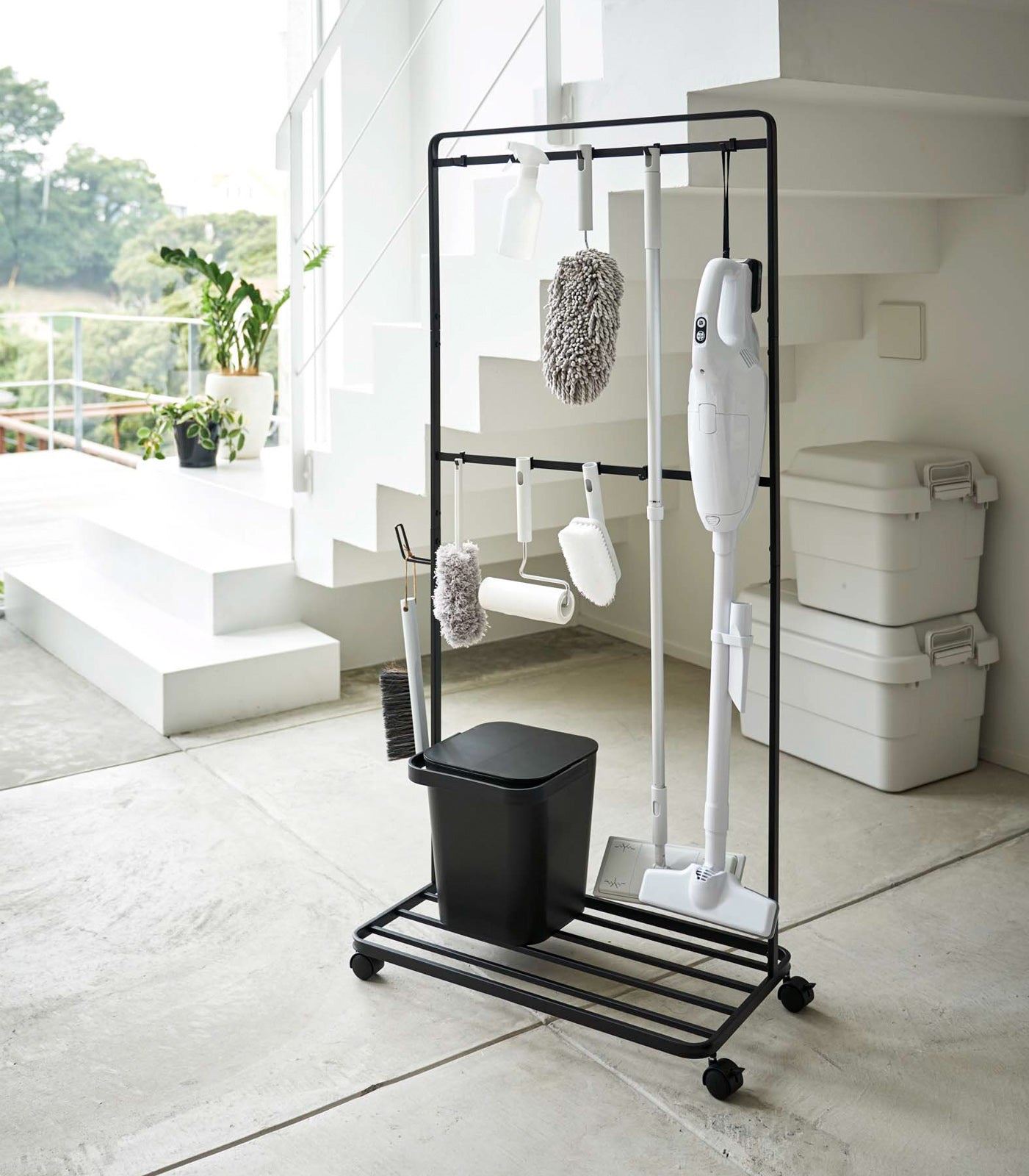 Rolling Cleaning Rack – Steel