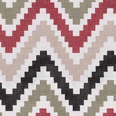 ADA Zigzag Print Fabric Swatch Polyester Cotton, Refundable For Order Amount Over $399