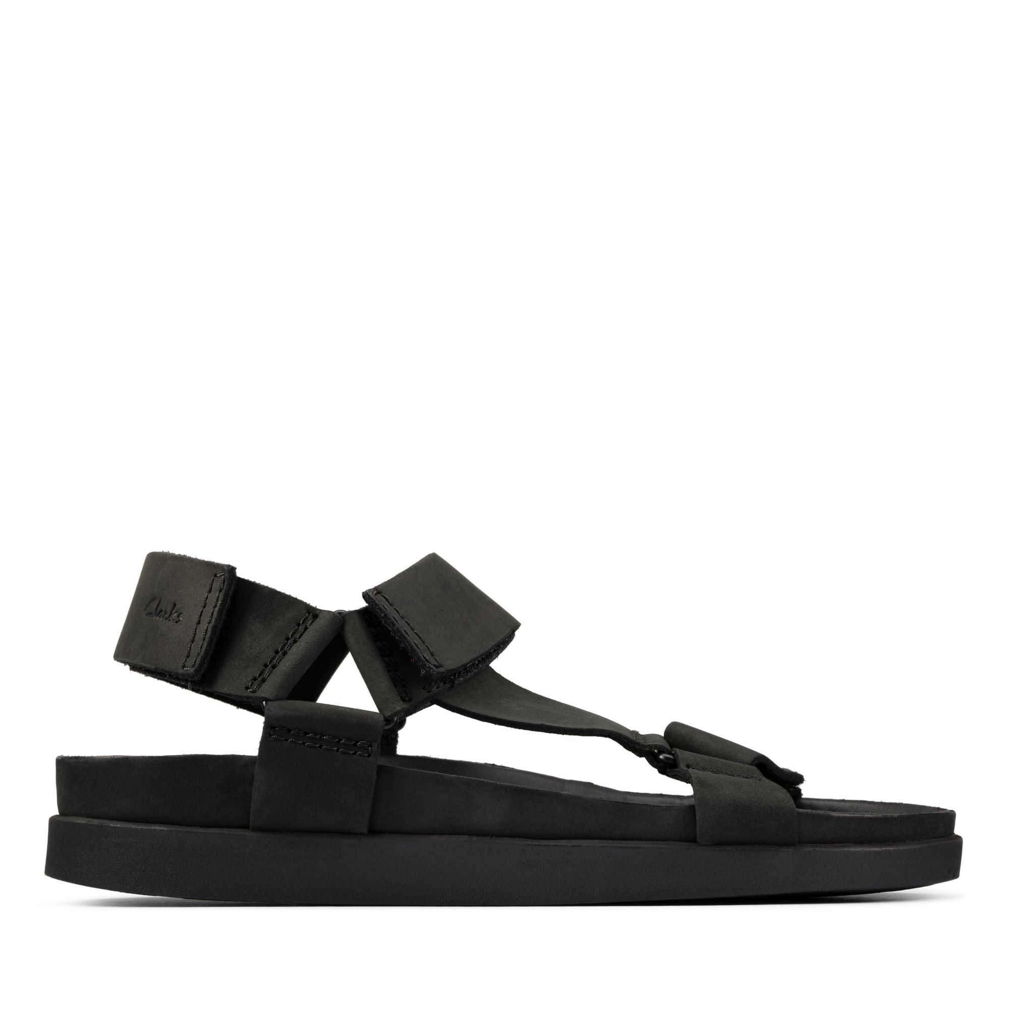 Men Sandals Sunder Range Black Nubuck