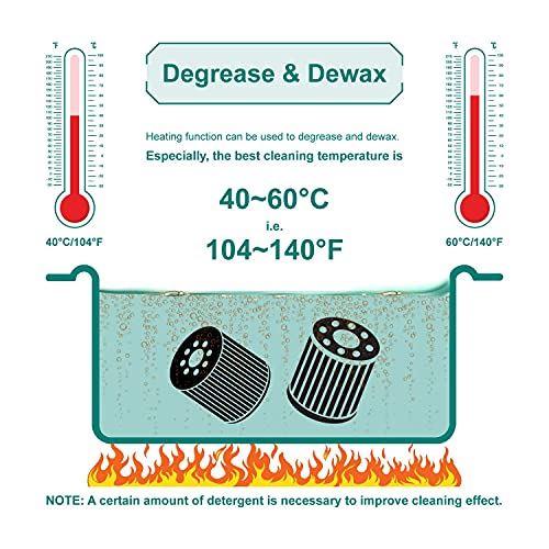 Cleaner,Sonic Cleaner,Ultrasound Cavitation Machine with Digital Timer and Heater