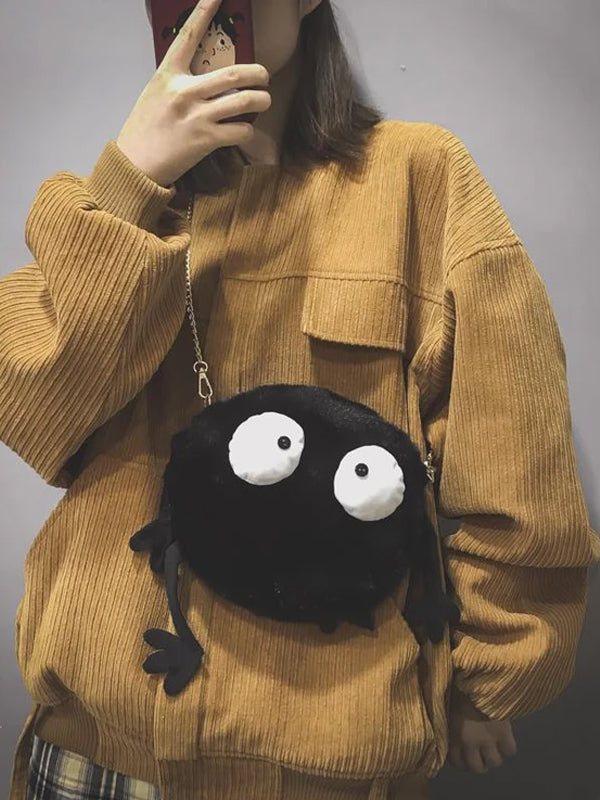 Cute Big Eyes Design Crossbody Bag