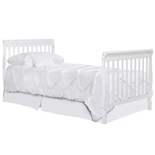 4-in-1 Convertible Mini Crib in White, Greenguard Gold Certified
