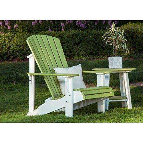 LuxCraft Adirondack Chair Recycled Plastic Deluxe Model., Antique Mahogany