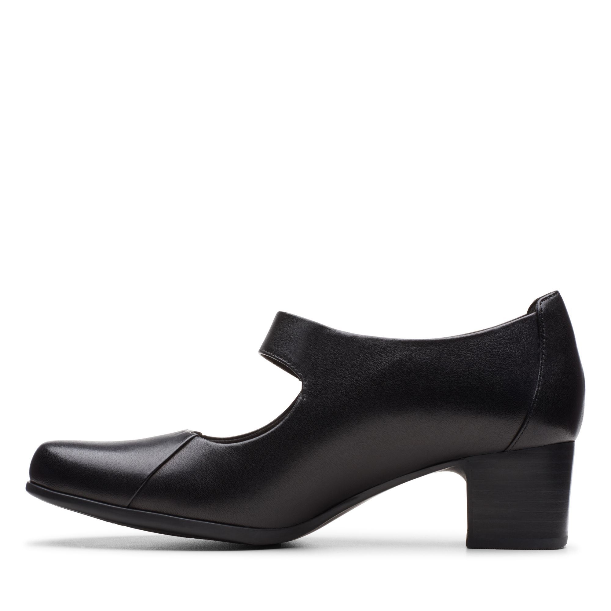Women  Un Damson Vibe Black Leather