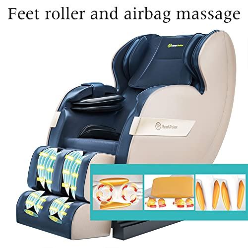 Full Body Zero Gravity Shiatsu Recliner Massage Chair w/ Bluetooth, Heat & Foot Roller