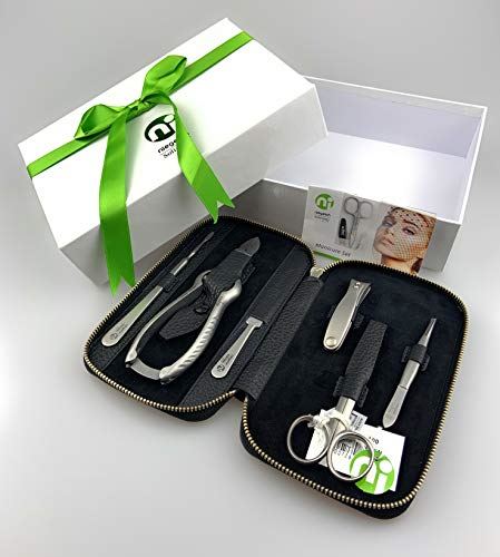 Heavy Duty TopInox Surgical Stainless Steel German Mens Pedicure Set Grooming kit