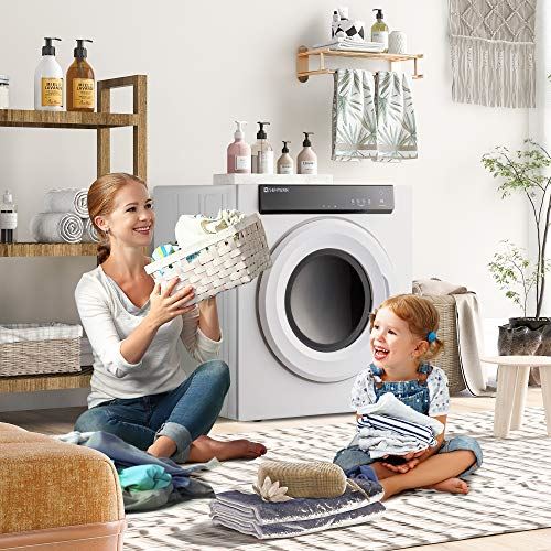 Clothes Dryer, Front Load Compact Tumble Laundry Dryer with Touch