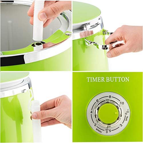 Compact Mini Washing Machine, Top Loading, Washing Capacity 7.7lbs, Spin Cycle