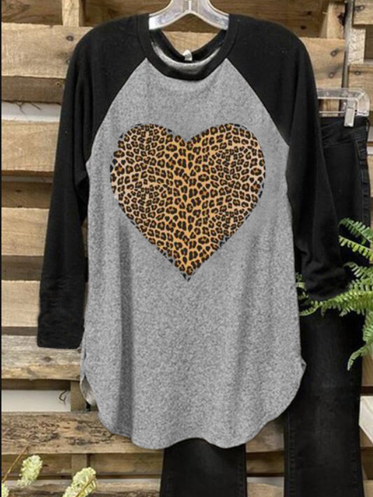 Letter Printed Long Sleeve Casual Shirts & Tops