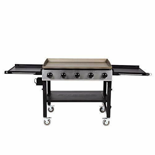 10762 5 Burner Gas Griddle, Black