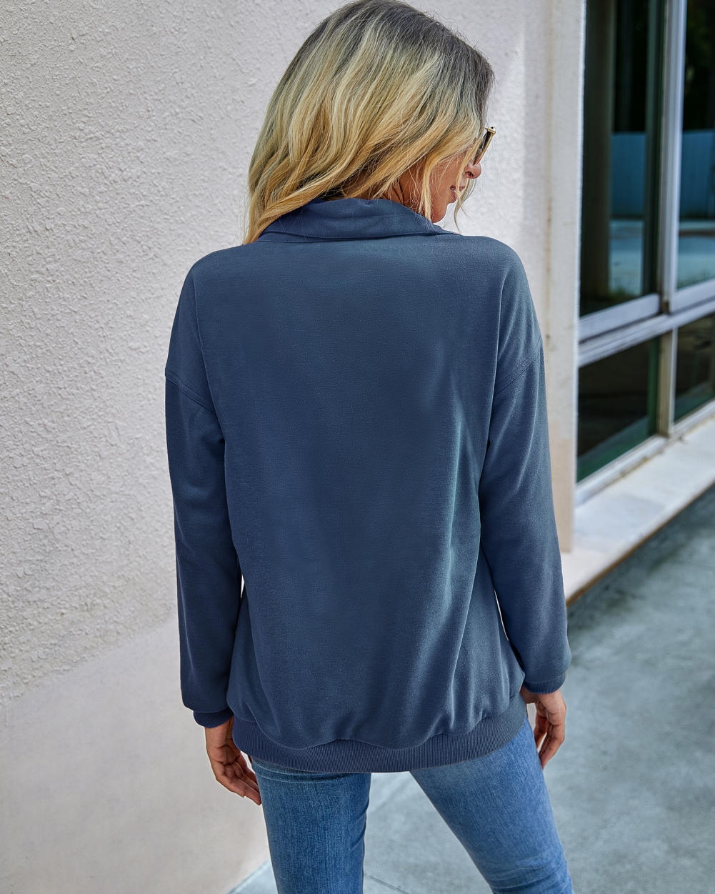 Autumn Plain Pocket Zipper Shirt