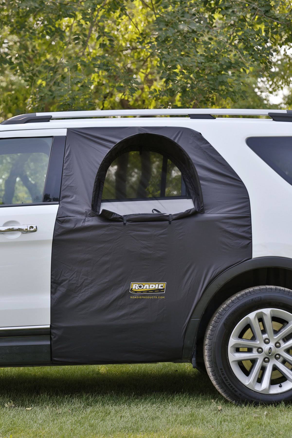 Roadie The Overnighter SUV Window Tent - with Screen and Retractable Canopy