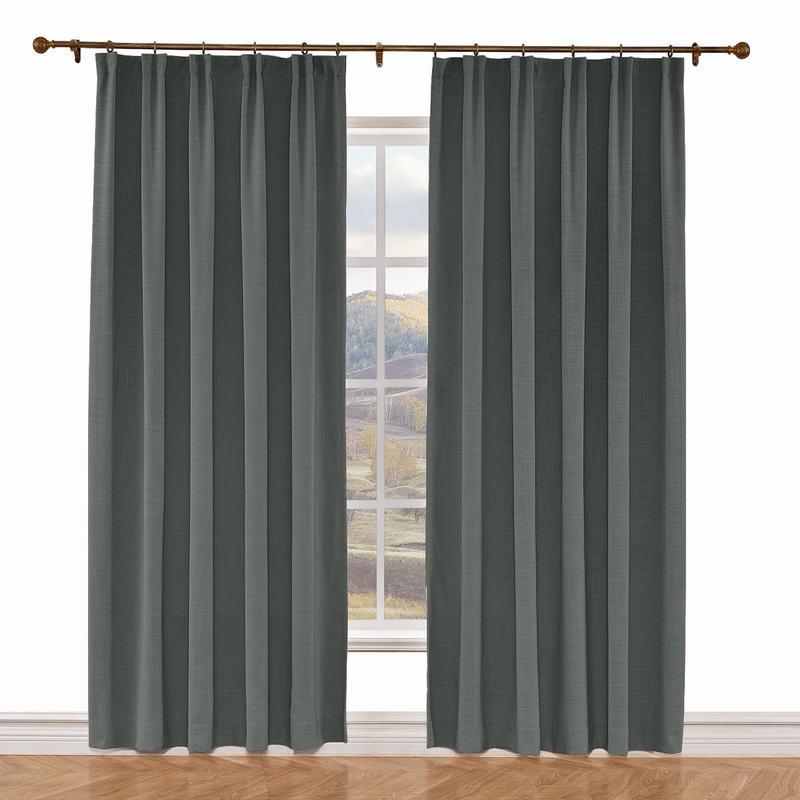 LIZ Polyester Linen Curtain Drapery Custom