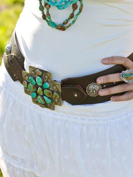Blue Boho Alloy Belts