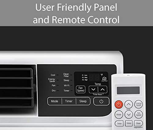 9,500 BTU 115V Dual Inverter Window Air Conditioner with Wi-Fi Control & 10000