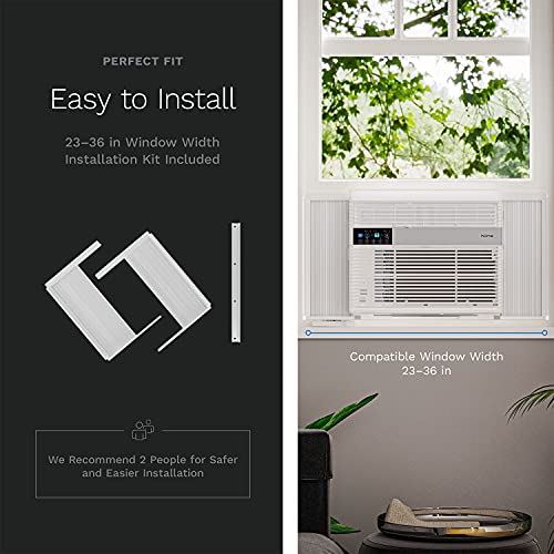 14,500 BTU Window AC with Smart Control, Remote Control, and 24 hr Timer