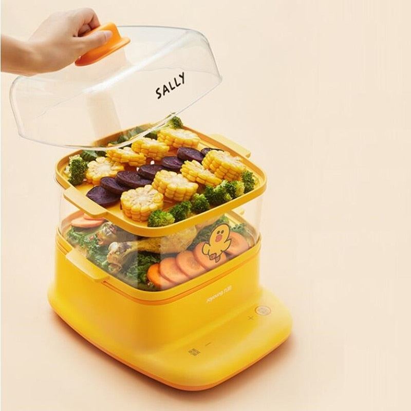 Electric Steamer 2 Layers Multifunction Food Steaming Cooking Pot Multi Cooker Breakfast Maker