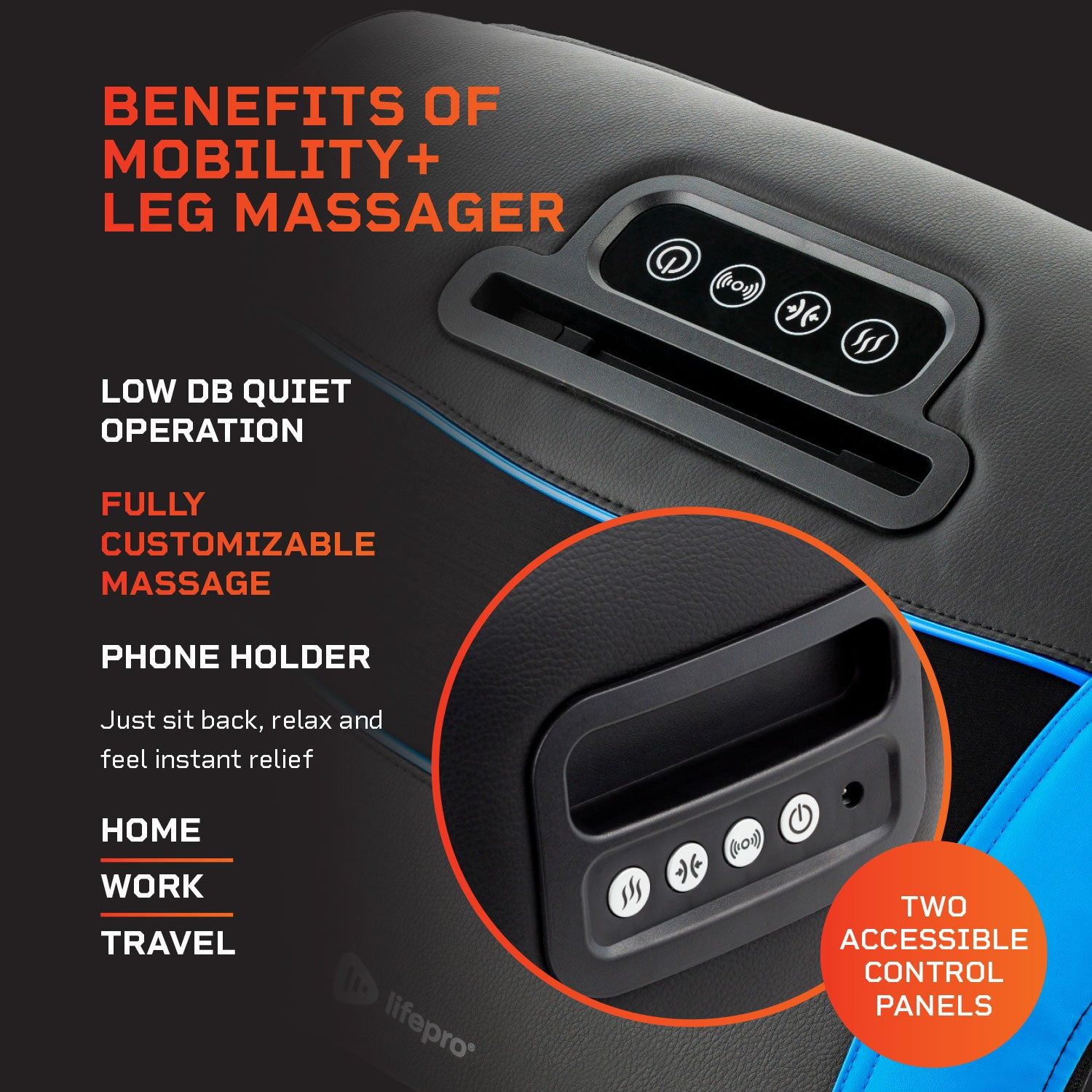 Lifepro Mobility + Air Compression Leg Massager