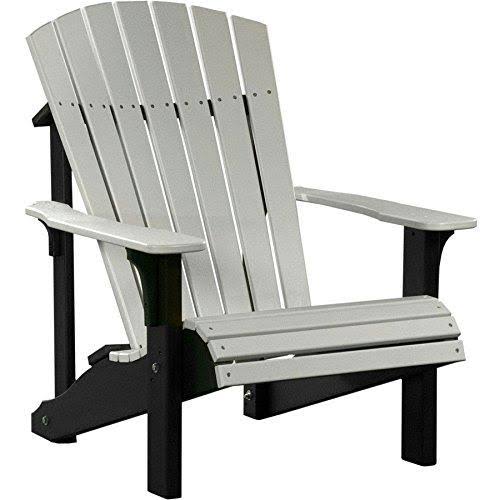 LuxCraft Adirondack Chair Recycled Plastic Deluxe Model., Antique Mahogany