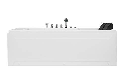 Hydromassage Rectangular Water Jets Alcove Soaking SPA Double Ended