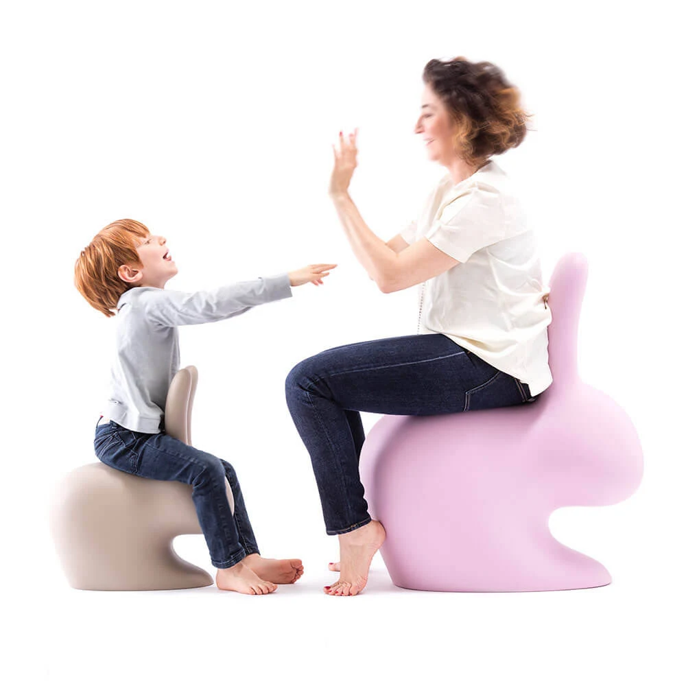 Qeeboo Rabbit Chair Baby Black