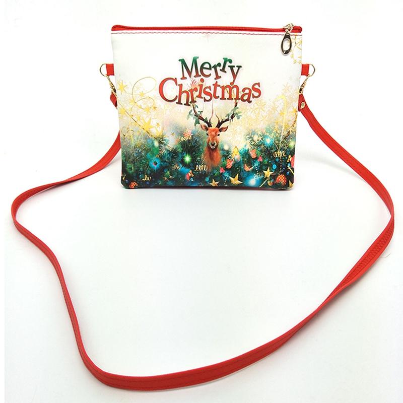 Christmas Cartoon Elk Snowman Mini Crossbody Shoulder Bags