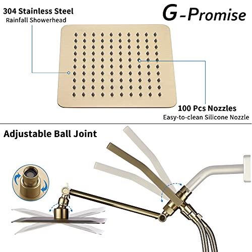 Rain Shower Head | Handheld Shower Wand with 71′′ Extra Long Flexible Hose