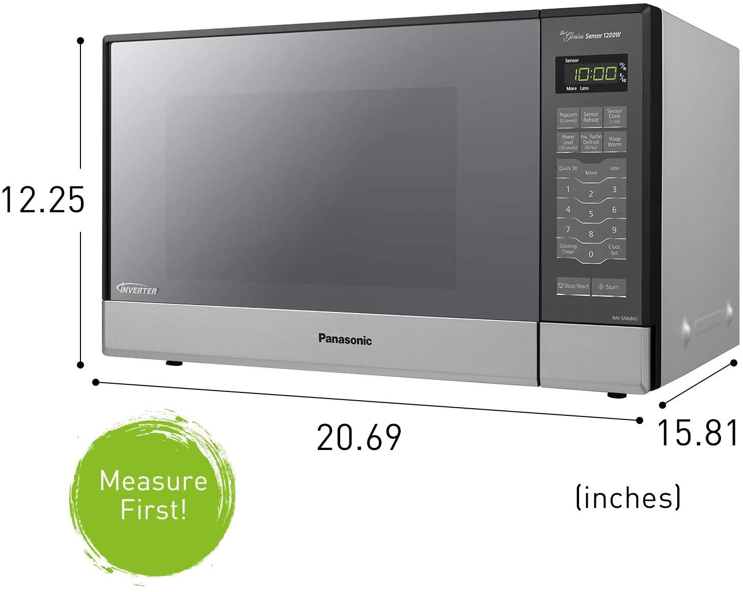 Panasonic Microwave Oven NN-SN686S Stainless Steel Countertop