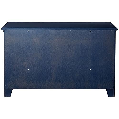 My Home Furnishings Bailey Dresser with 6-Drawer in Williamsburg Blue