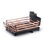 Multifunctional Aluminum Kitchen Drying Dish Rack Sink Drain Knives Holder