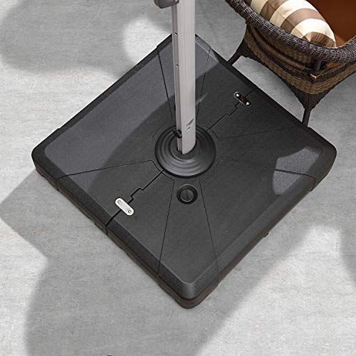 PURPLE LEAF Offset Umbrella Base Cantilever Umbrella Base, 32.3” X 32.3”