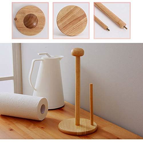 Solid Wood Paper Towel Holder Kitchen Paper Roll Holder Paper Towel Holder