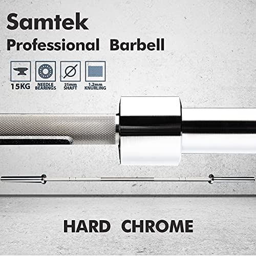 Samtek 20kg 7ft,Olympic Barbell- Chrome