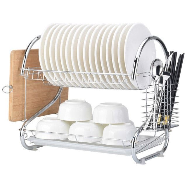 Kitchen Dish Rack Basket Galvanized Household Wash Great Kitchen Sink Dish Drain Drying Rack`