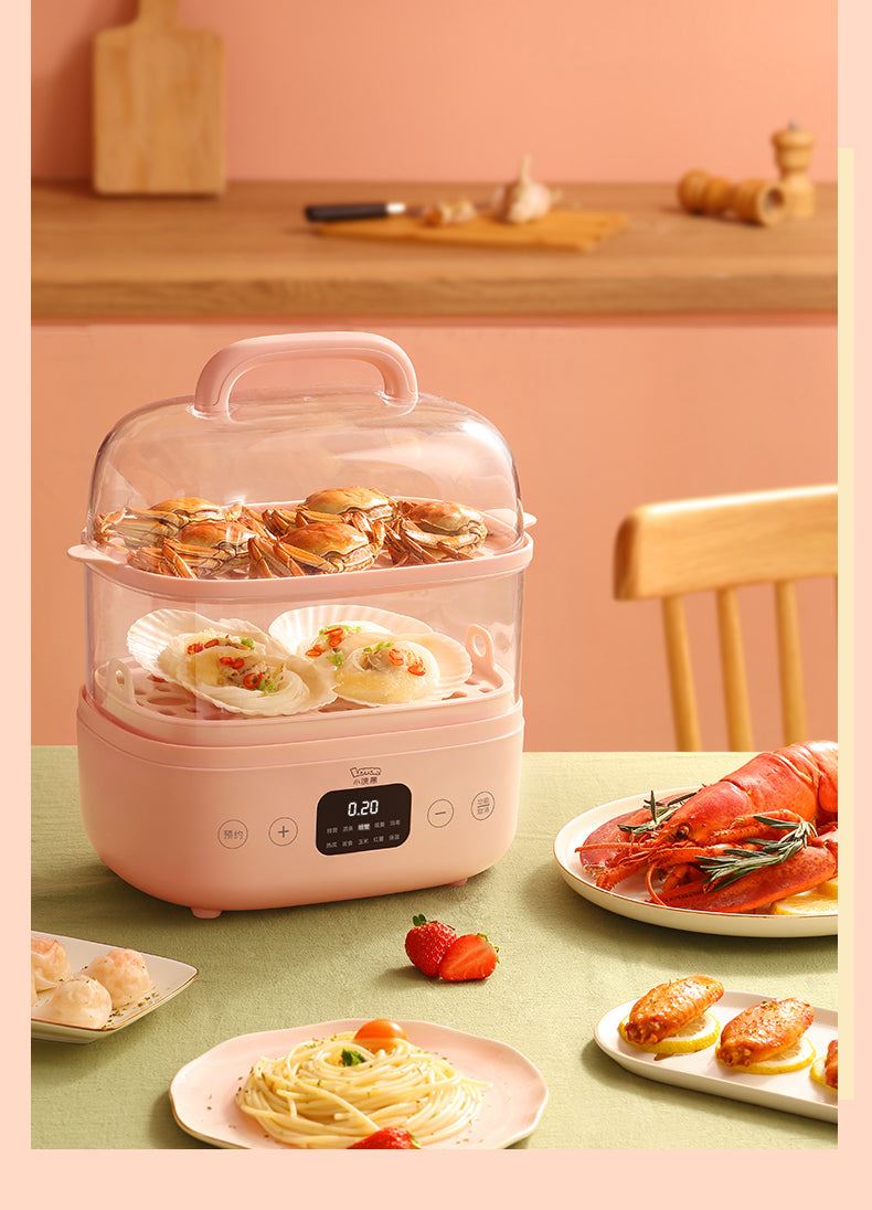 Electric Food Steamer Multi-Functional Home Smart Reservation Scheduled Steam Pot