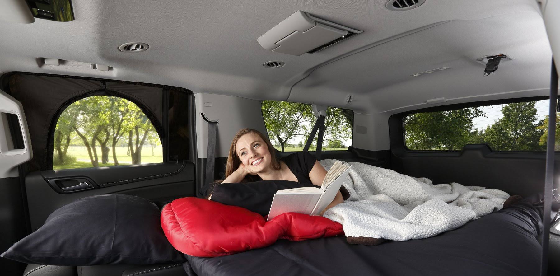 Roadie The Overnighter SUV Window Tent - with Screen and Retractable Canopy