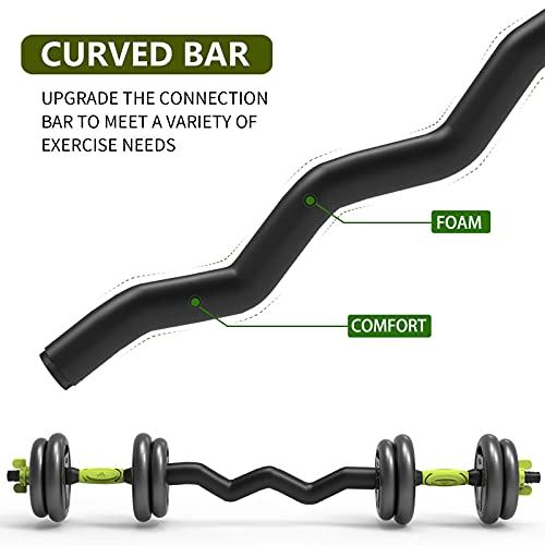 PIN JIAN Dumbbell Barbell Adjustable 5/10/15/20/44/66 Weights Dumbbell Set with NO Slip Hand Dumbbell